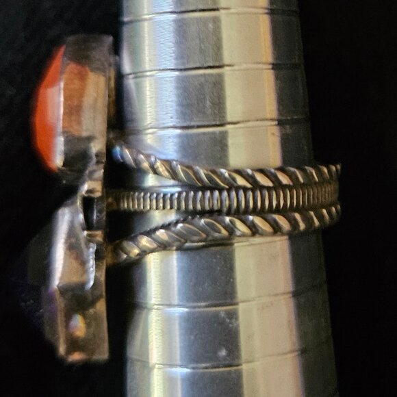 Amethyst Carnelian Halloween Ring - Picture 3 of 5